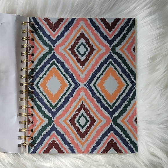 Spiral Notebook with Geometric Pattern - Multicolor - Picture 2 of 4